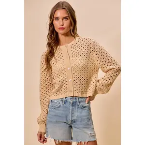 SUNWASHED KNIT CARDIGAN