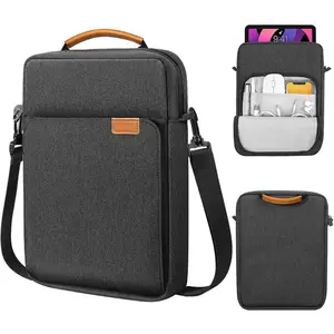 Polyester Storage Bag for Outdoor Use, Crossbody Tablet Bag, Large Capacity Portable Business Tablet Handbag, Tablet Sleeve Pouch