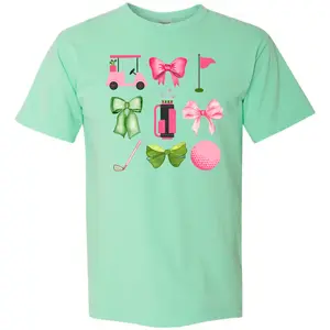 Golfing Girlie Coquette Comfort Colors T-Shirt 'NLB'