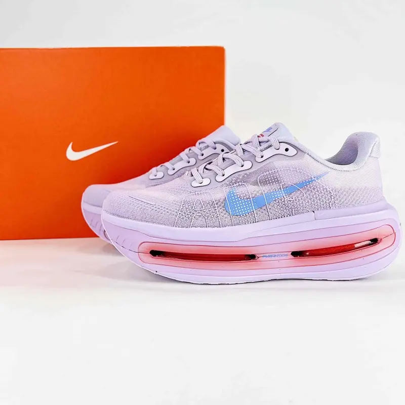 Lavender Purple Mesh Low‑Top Running Sneakers, Air Cushion Thick Outsole, Unisex Lightweight Daily Sports Shoes