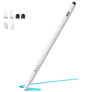 Penlike Universal Stylus Pen for iPad, iPhone, Android, 2 in 1 Fast Charge Active Stylus Pen for Touchscreen, Fine Tip, High Sensitivity, Magnetic Stylist Pencil for Samsung, Other Android Phones, Tablets