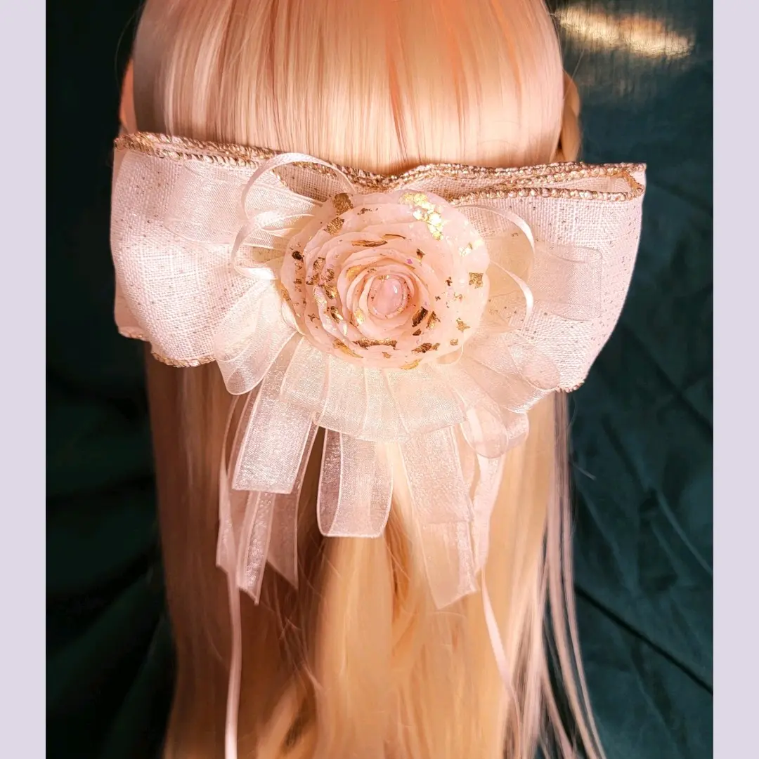 Calliope's Prayer Hair Bow and Bow Brooch