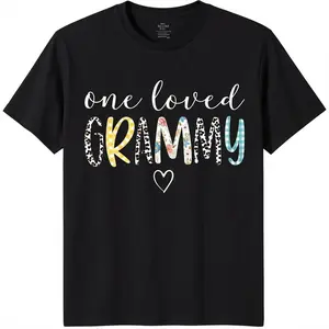 100% Cotton Fashion Garment Granny Gifts Women One Loved Granny Mother's Day T-Shirt