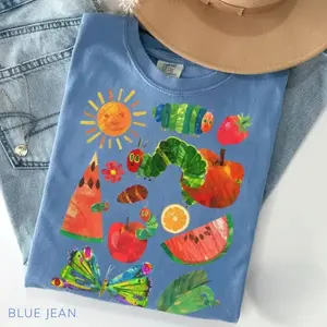 Comfort Colors Hungry Caterpillar Back To School Shirt, Hungry Caterpillar Teacher Shirt, Teacher Life Shirt, Childrens Book Shirt, Gift For Teacher
