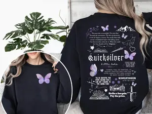 Quicksilver Book Sweatshirt, Kingfisher Hoodie, Fantasy Bookish Merch, Callie Hart, Fantasy Novel Apparel Romantasy Gift Unisex Sweater