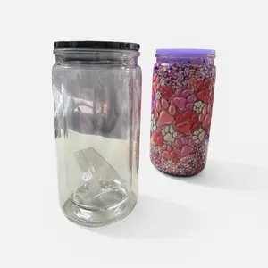 16oz Custom Snow Globe Tumbler - Personalized Drinkware with Clear and Colorful Options - Bottle