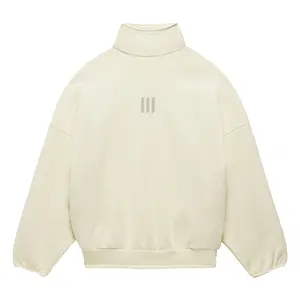 adidas Mens Fear Of God Athletics Mock Neck Sweatshirt Casual - Off White