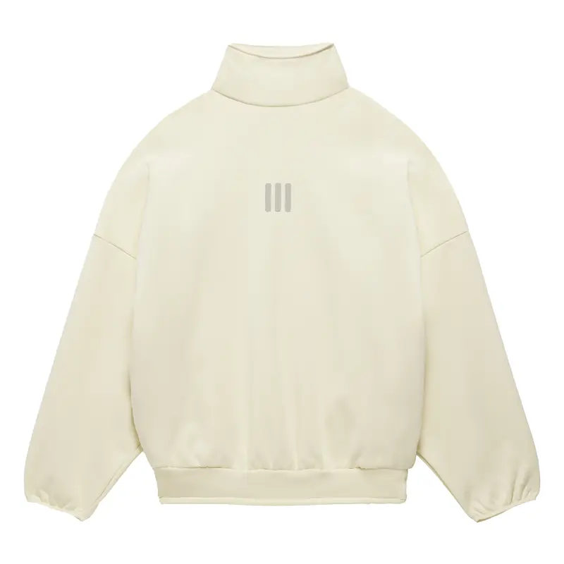 adidas Mens Fear Of God Athletics Mock Neck Sweatshirt Casual - Off White