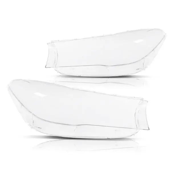 Pair Set of Polycarbonate Front Headlight Lens Covers, Transparent Shell, Dirt-Resistant, Lightweight, Durable Left & Right Front Lights Replacement for 2016-2019 BMW 7 Series G11/G12 G-PLUS, New Condition Damage Protection, Dirt-Proof, Damage Guard