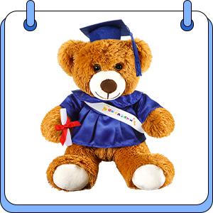 7 Pcs Graduation Gown Cap 2026 Graduation Accessories Include Stole Tassel Sash Charm Bear Gifts for Classmates or Friends Student  Graduation School Supplies