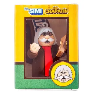 Dr. Chapatin Llavero Keychain - Dr. Chapatin Figure with Red Scarf and Keychain Design