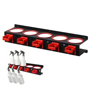 Spray Bottle Storage Rack Abrasive Material Hanging Rail Beauty Shop Accessory Display Auto Cleaning Detailing Tools Hanger