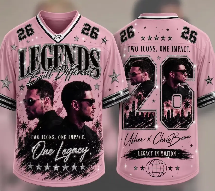 26 Legends Raymond Brown Football Jersey Shirt – R B Tour Hip Hop Graphic Tee, Unisex Streetwear Fan Jersey