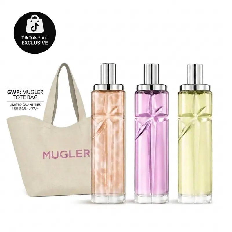 MUGLER | Starlicious Fragrance Mists Collection | Berry Licorice, Pistachio Praline, Pineapple Musk | 75ml (2.5 oz) | Discovery Set 3 x 10ml