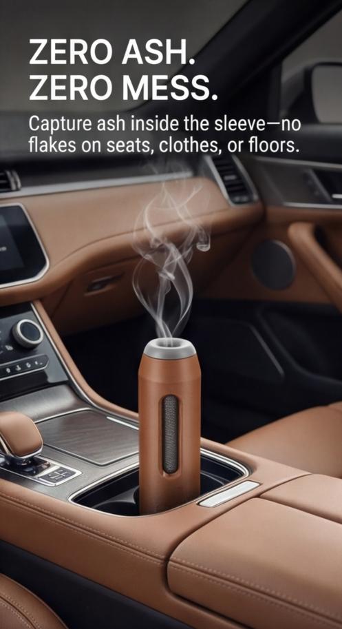 Portable Car Storage Accessory – Anti-Spill & Windproof for a Clean, Tidy Vehicle