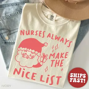 Comfort Colors® Nurse Christmas Shirt, NICU Nurse Practitioner Shirt, Christmas Gift for ICU Nurse