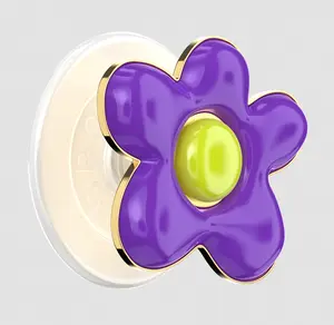 PopSockets Enamel Wonky Daisy MagSafe PopGrip, Cellphone Mobile Phone Holder for Smartphones