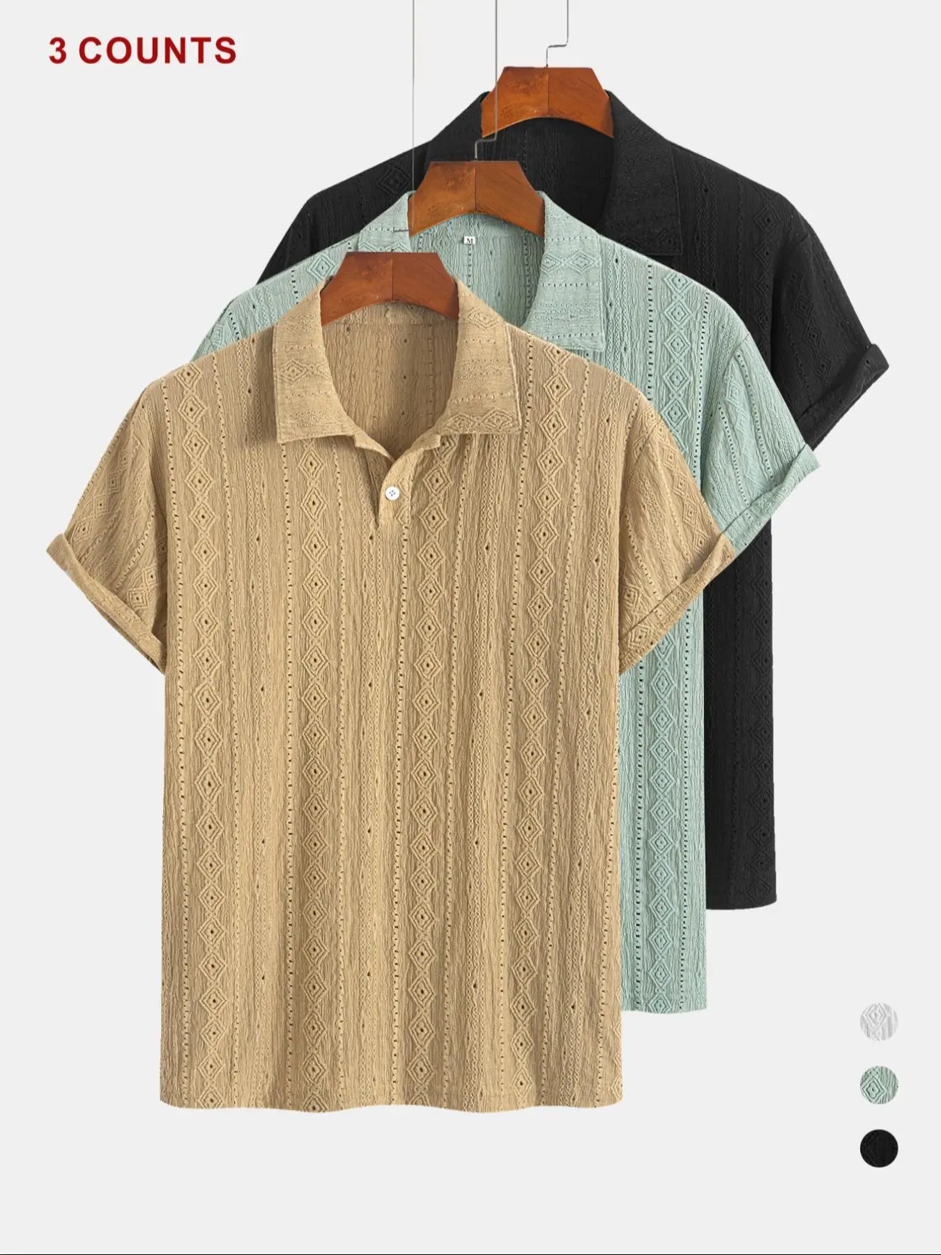 khaki + light green + black.