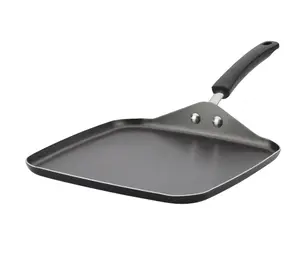 11-inch Aluminum Non-Stick Square Griddle, Black - Cookware Pans Nonstick comal