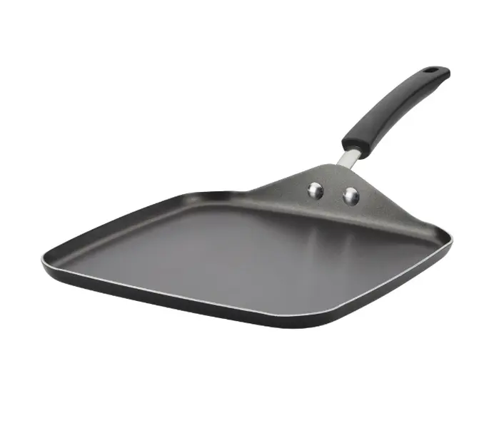 11-inch Aluminum Non-Stick Square Griddle, Black - Cookware Pans Nonstick comal