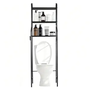 3-Tier Metal Bathroom Cart with Hooks - Perfect for Small Spaces! #TikTokMadeMeBuyIt #HomeOrganization #SmallBathroom