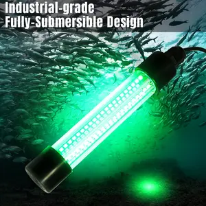 13W Underwater Fishing Light, 360° Illumination, 126 High-Brightness SMD2835, Waterproof, Cold-Resistant Cable, Ideal for Crappie, Shad, and Squid Fishing