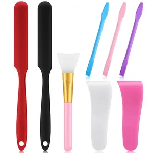 8 Pcs Hair Waxing Removal Beauty Tools Kit includes Cleansing Spatulas Waxing Applicator Silicone Stir Sticks Large Area Hard Wax Sticks Silicone Scraper for Waxing Beauty Makeup
