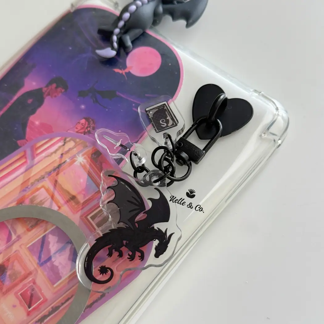Fantasy dragon kindle keychain charm kindle case accessory