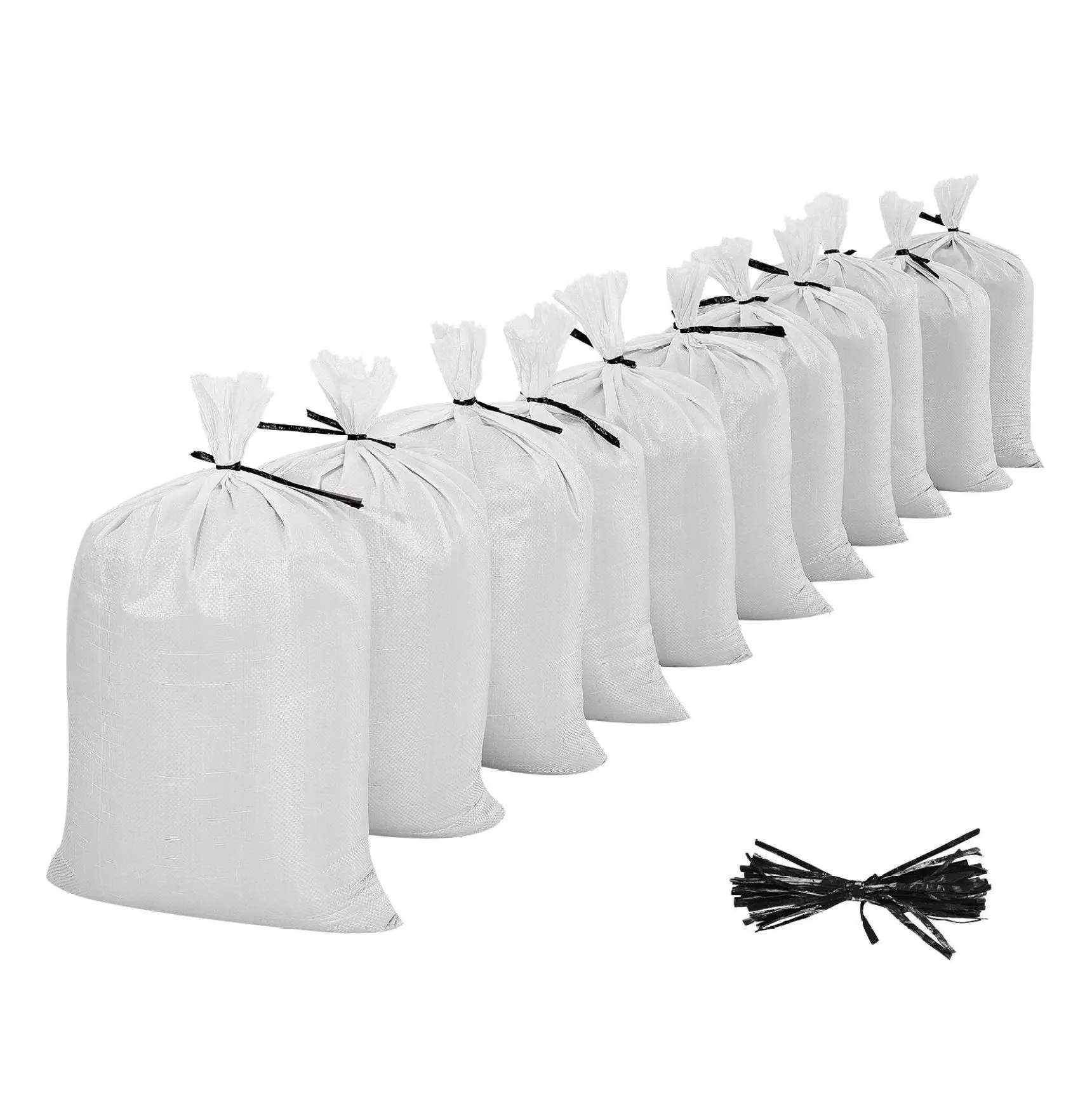 Sandbags Empty, 300 Pack 16x26 inch - Heavy Duty 50lb Capacity Polypropylene Sand Bags for Flood Protection, Water Barriers, Construction, UV Resistant Default