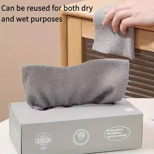 Microfiber Towels, Soft Cleaning Towel, Lazy Wipes, Absorbent Kitchen Cleaning Cloths, Napkins, Tableware, Household Cleaning Towels, Cleaning Supplies, Washable, Wet Dry Dual-use, Degreased Cloths, Machine Washable Microfiber