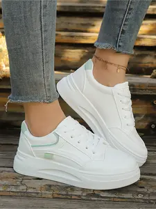 Women's Platform White Athletic Sneakers for Women Casual Sports Breathable Lightweight Footwear