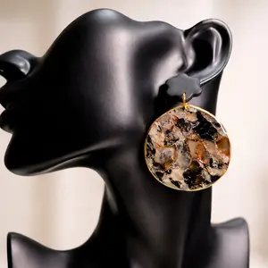 Amber Noir Earrings