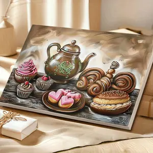 Mexican-Themed Wooden Framed Canvas Wall Art - Vintage Prints for Home, Cafe, Office & Party Decor​, Poster