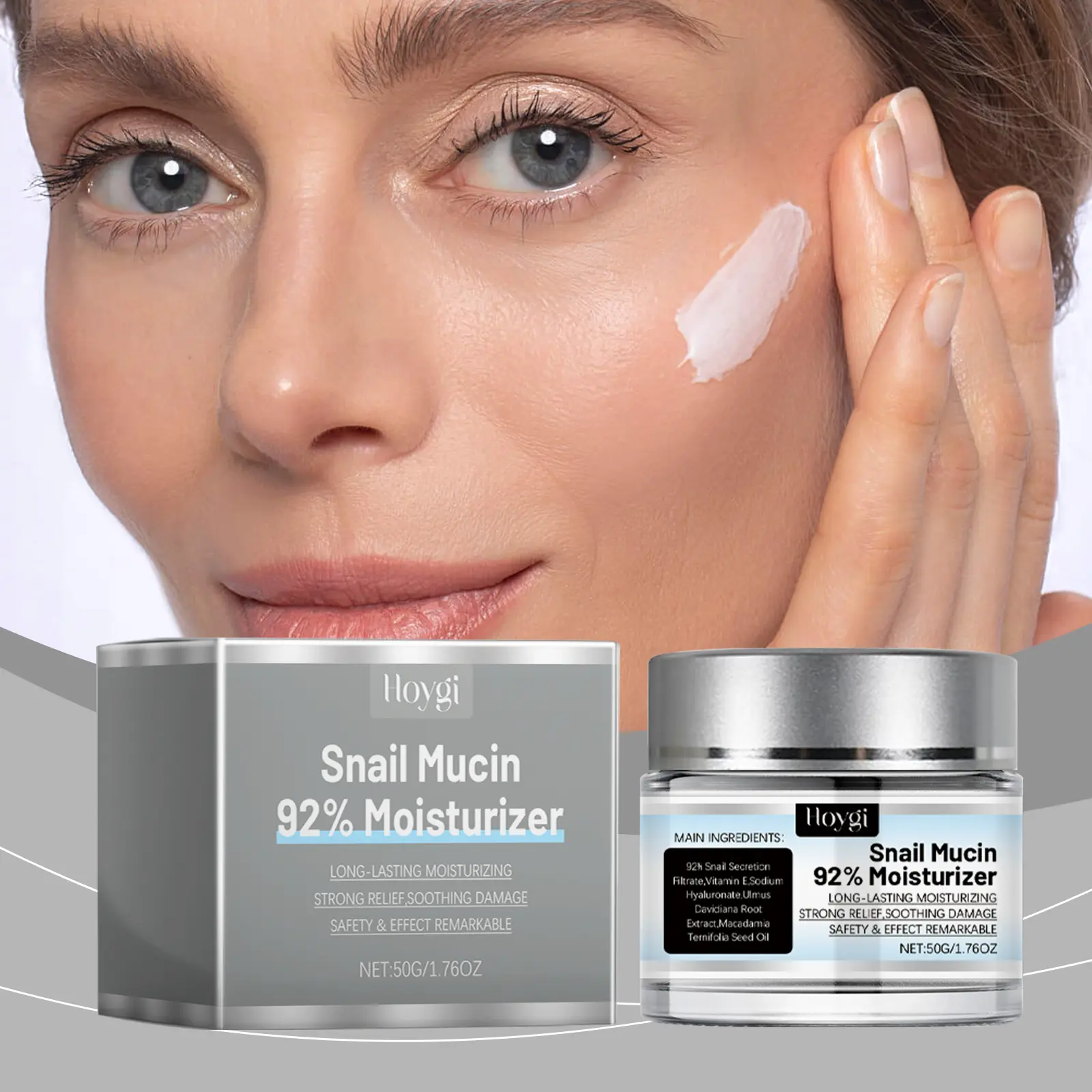 Moisturizing Wrinkle Reducer for Skin Repair, Hydrating Facial Treatment for Acne Prone & All Skin Types, Anti Wrinkle, Hyaluronate, Face, Jar, Cream, Repairing
