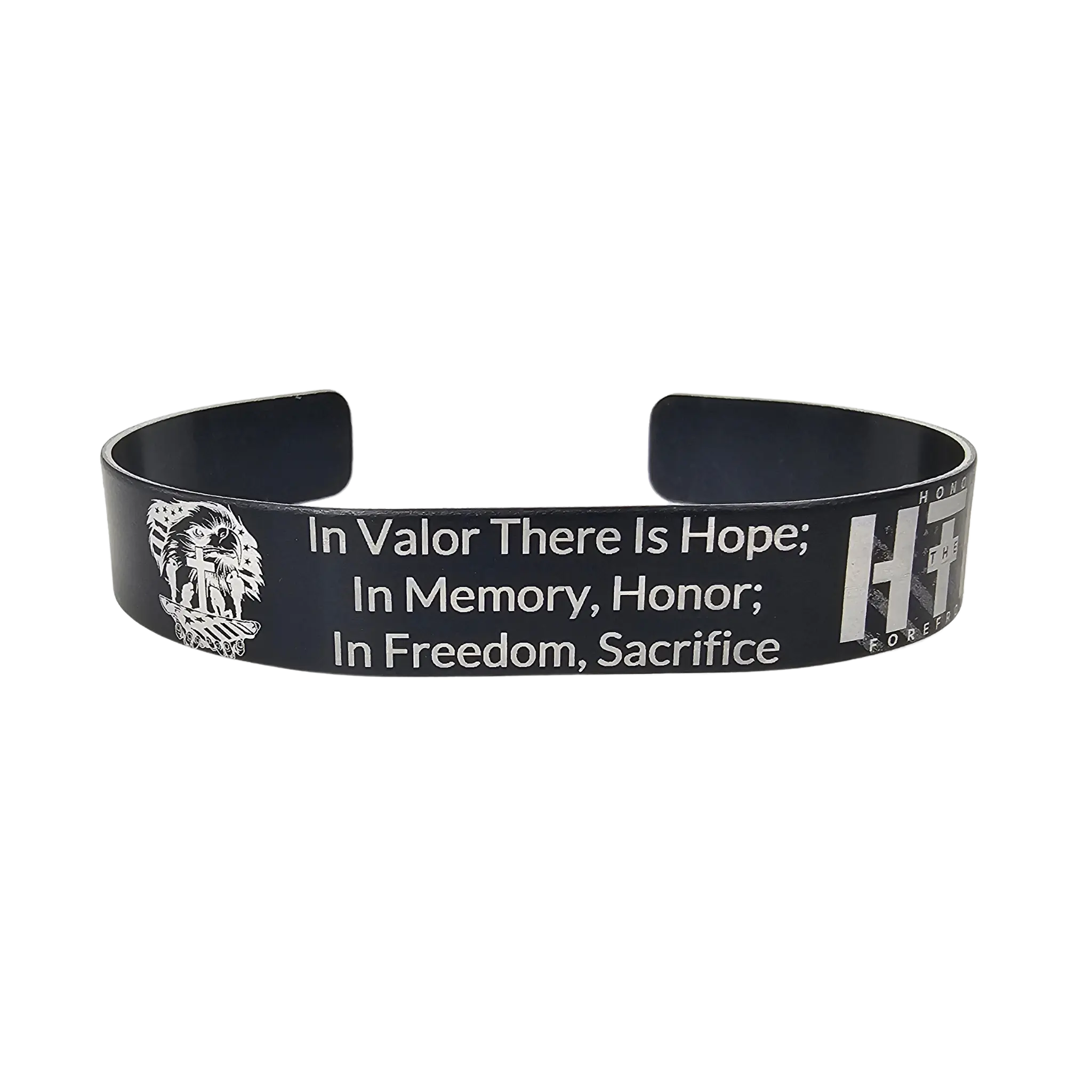In Valor There Is Hope - Memorial Bracelet Support Our Troops In Sacrifice