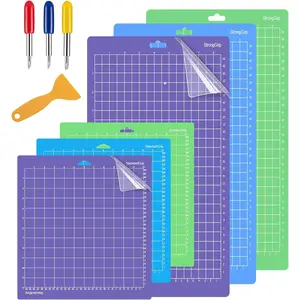 6 count  Mats Compitable with Explore Air 2/Air/One/Maker 3/Maker 3 count 12x24 Sticky Mats Long 3 count 12x12 Cricket Mats &  Standard Grip Light Grip  Grip Variety Pack Mats Accessories