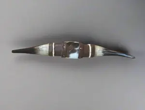 Jefe's SPECIAL #594: Large "Doble" - 22" - Polished Mounted Bull Horns - Steer South West Art Decor