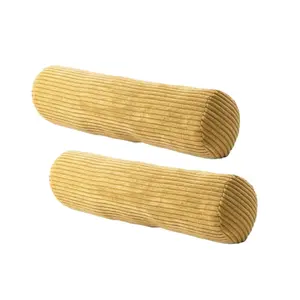 2pcs Body Bolster Side Pillow Multifunctional Cylindrical Decorative Bedroom Living Room
