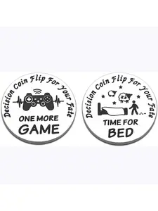 Funny Decision Gifts Stocking Stuffers for Gamers Sons Teens Boys Girls Decision Maker Coin for Game Lover Fan Gaming Hilarious Gaming Gift