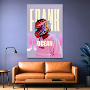 Frank Ocean Metal Poster Seaside Design Modern-Design-Style Aluminium Print Artistic Wall Decoration Photo Metal Print for Room decor