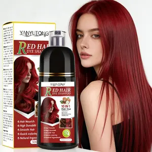 500ML Hair Dye Shampoo 10 in 1, Naturally Covers Hair, Nourishing Ingredients for Salon Quality at Home