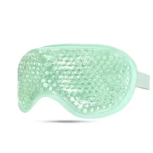 Gel Eye Mask PVC Velvet Sleep Mask Ice and Heat Therapy Gel Ice Bead Cold Therapy Eye Mask