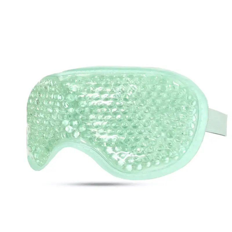 Gel Eye Mask PVC Velvet Sleep Mask Ice and Heat Therapy Gel Ice Bead Cold Therapy Eye Mask