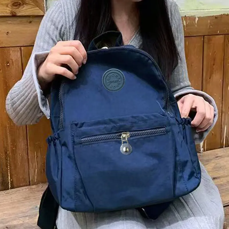 Pure Color Casual Backpack for Male and Female Adults, Double Shoulder Travel Bag for School and Everyday Use, Neutral, Backpacks For School, Carry Items