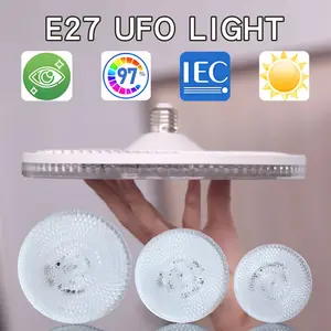LED Ceiling Light Ufo Saucer Lamp, 30/40/60w Flat Open Embedded, E27 Screw Base Fits Various Lights, Wide Lighting Area