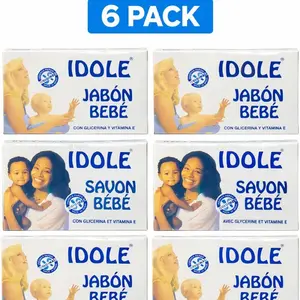 Idole Jabon BeBe  Glycerine And Vitamin E 2.65 oz. Skin Care Comfort Pack 6