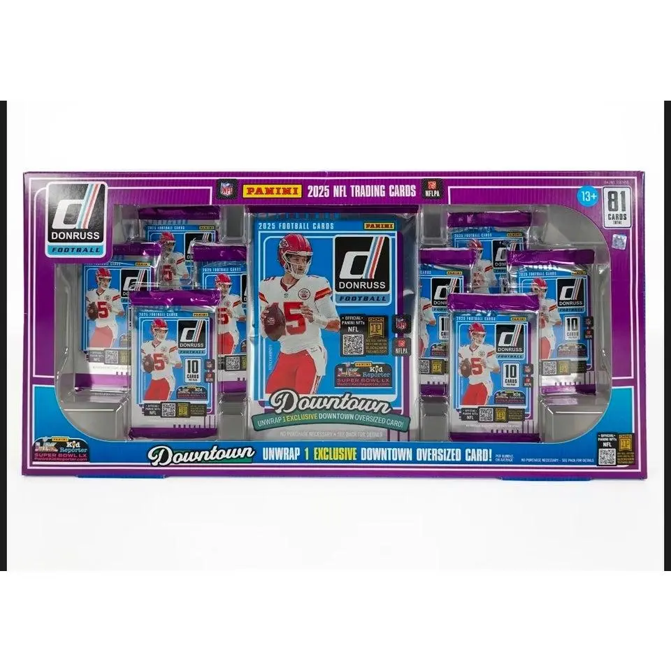 OVERSIZED DOWNTOWN! 2025 Panini Donruss Football Bundle Window Box