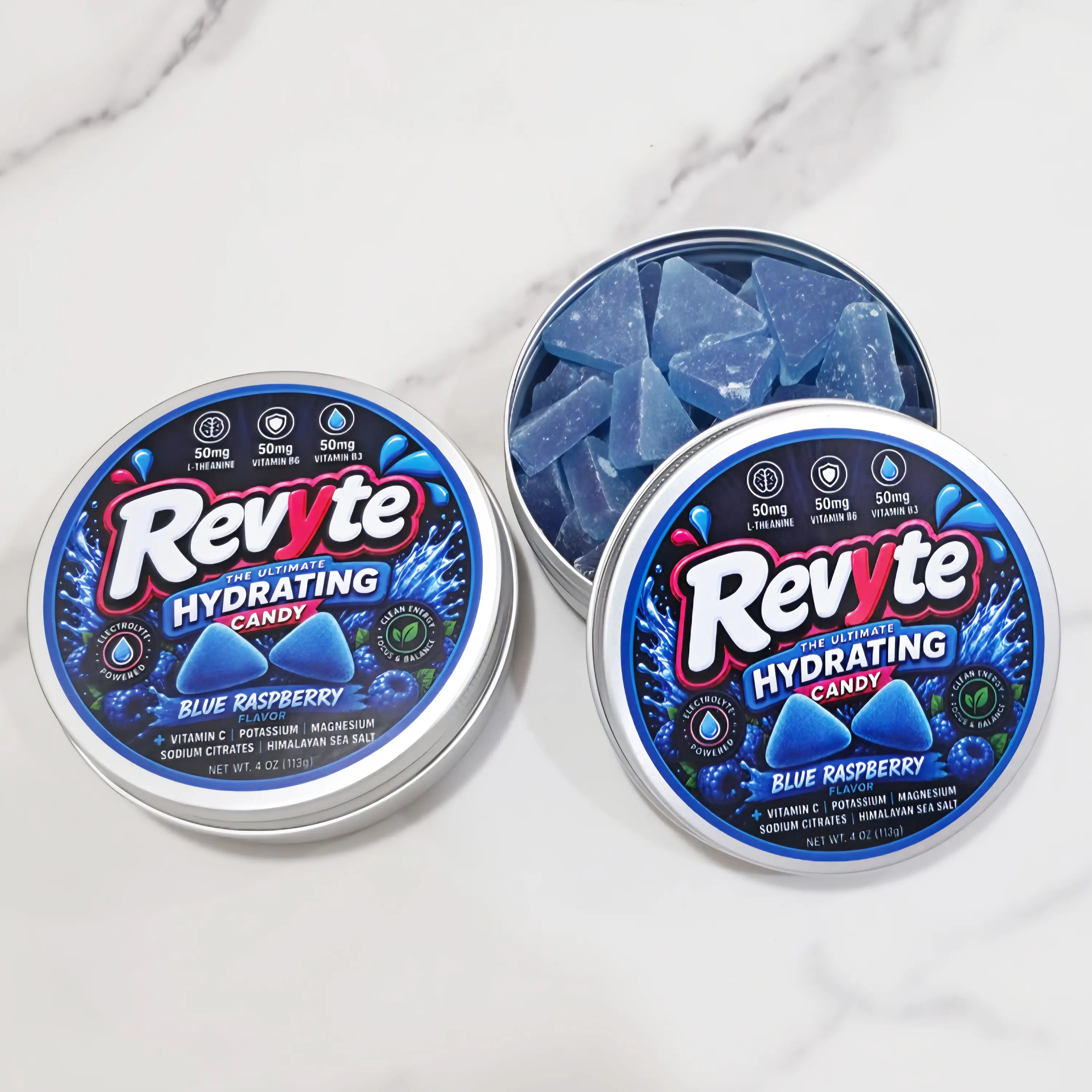 Revyte Sugar Free Blue Raspberry Hydrating Candy Revyte Sugar Free Blue Raspberry Hydrating Candy