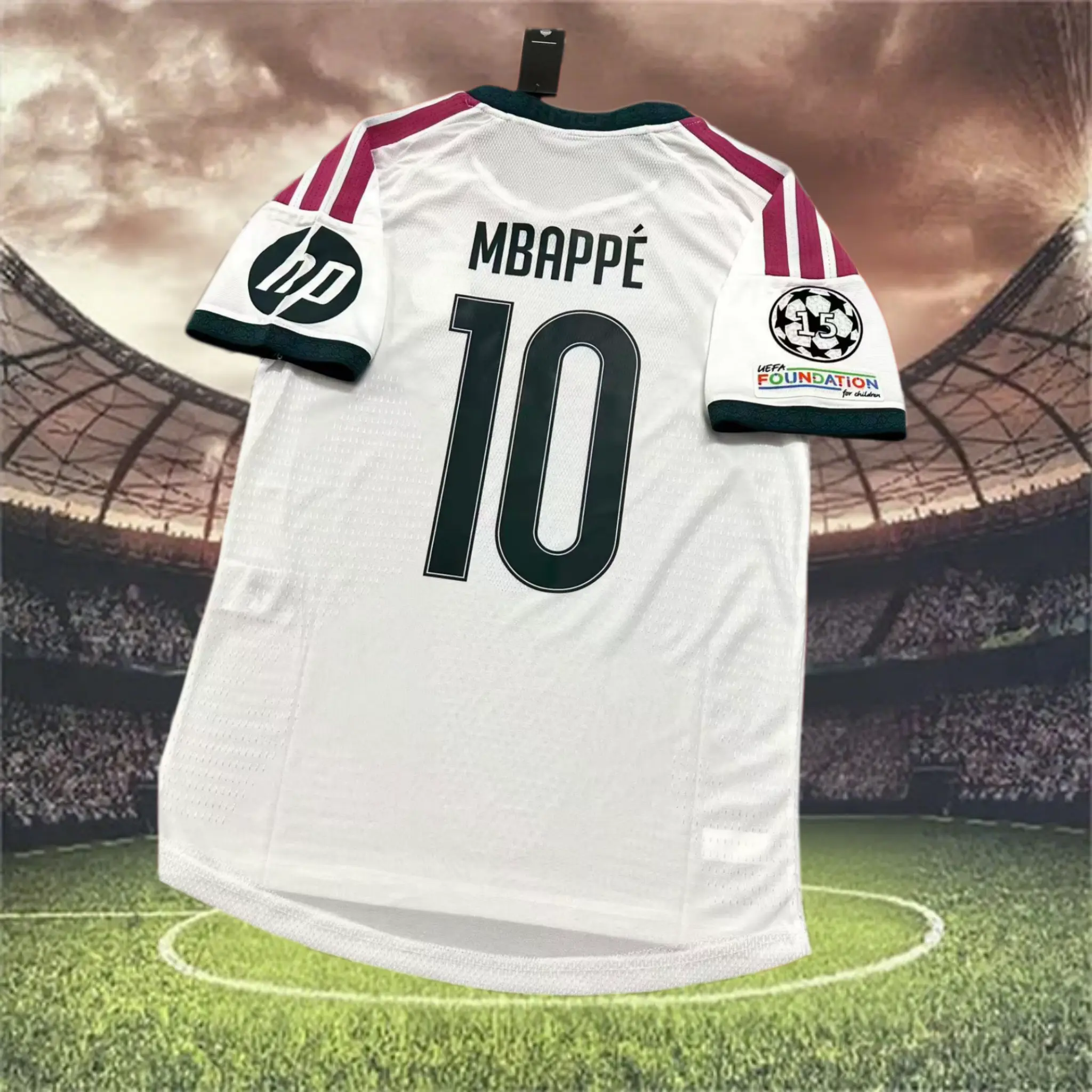 Mbappe Jersey 26-27 White Short Sleeve