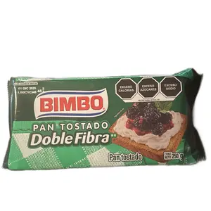 Bimbo Pan Tostado - Toasted Bread with Double Fiber, CeroCero, Brioche, or Clásico Flavors - Pick from 4 Delicious Flavors or Bundle - Cake, Dessert